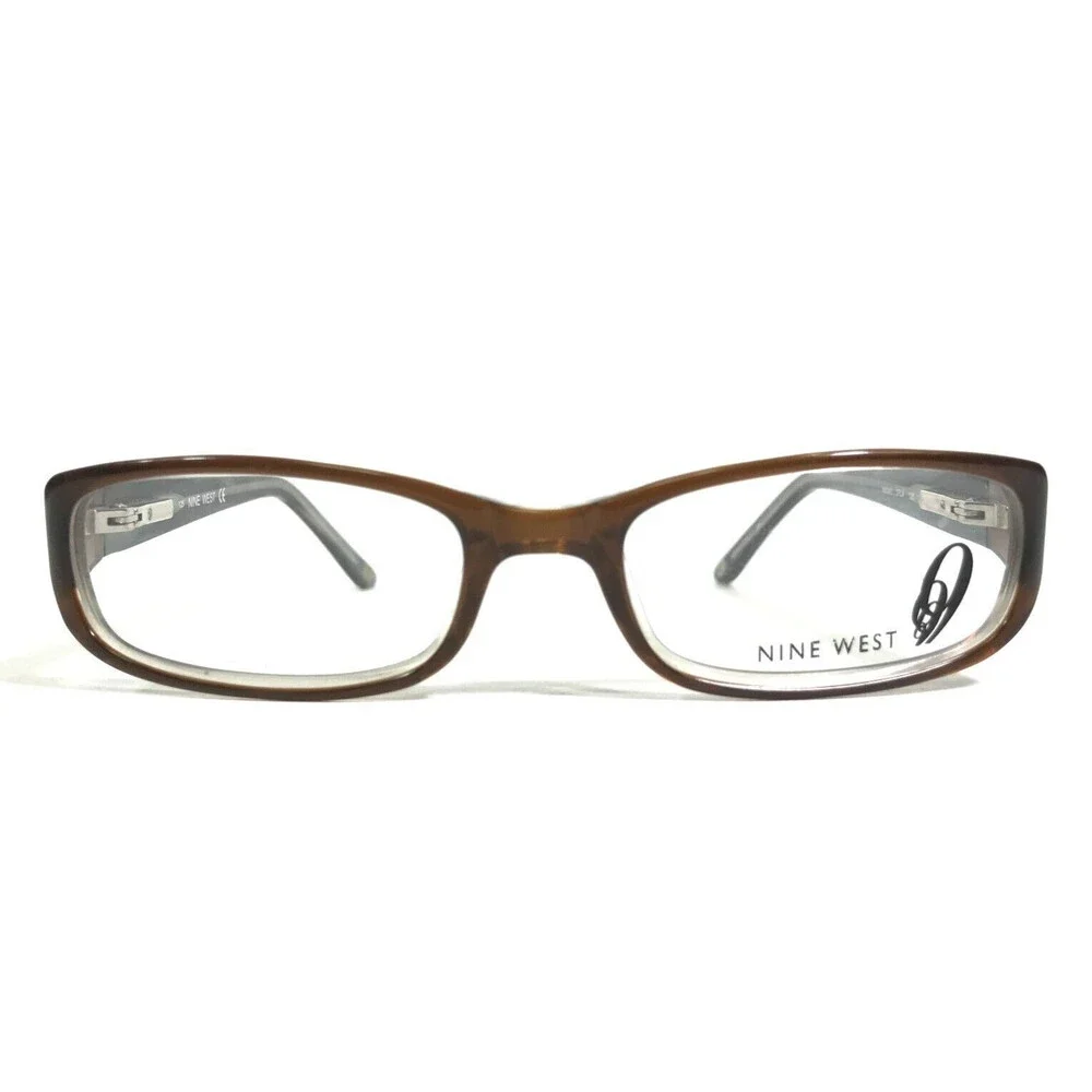 Nine West Petite Small Eyeglasses Frames NW143 0FC4 Brown Rectangular 47-16-125